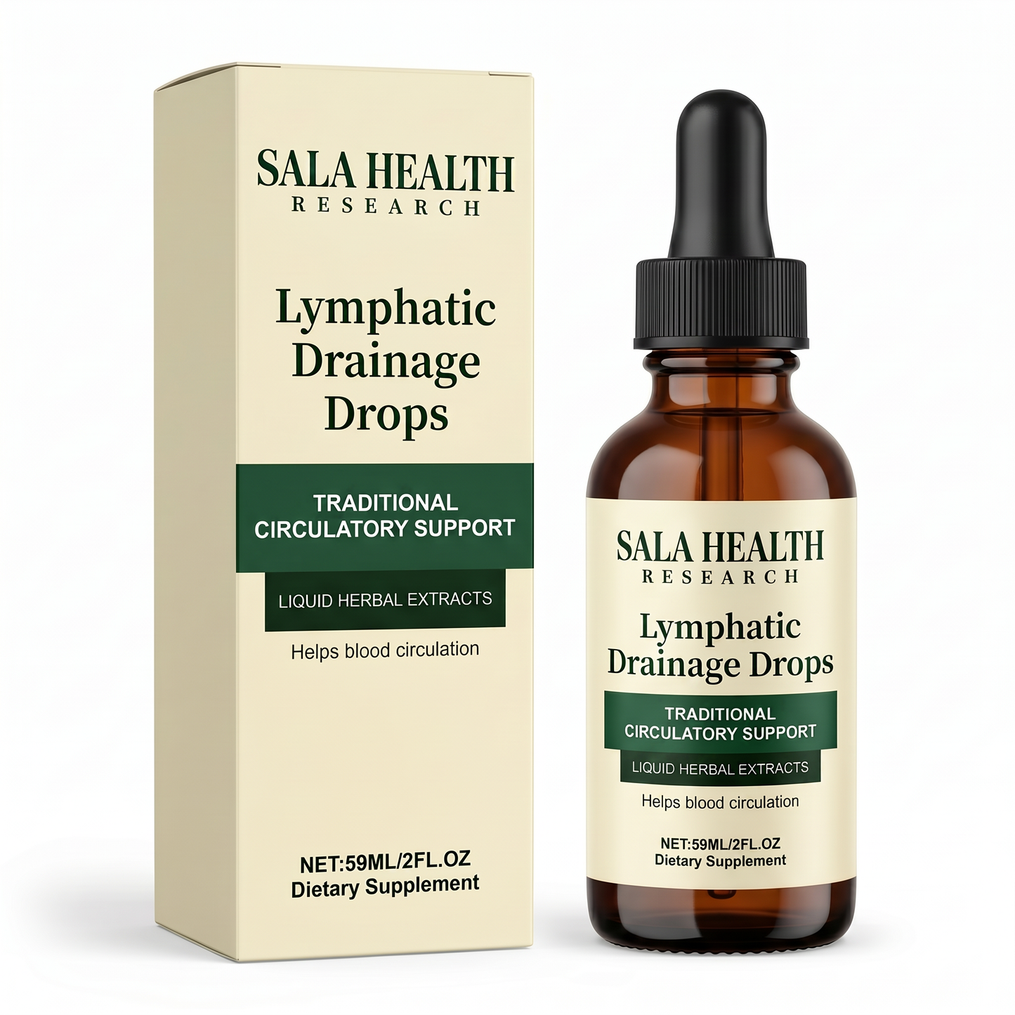 New Maximum Potency Formula - Lymphatic Drainage Drops by Sala Health™