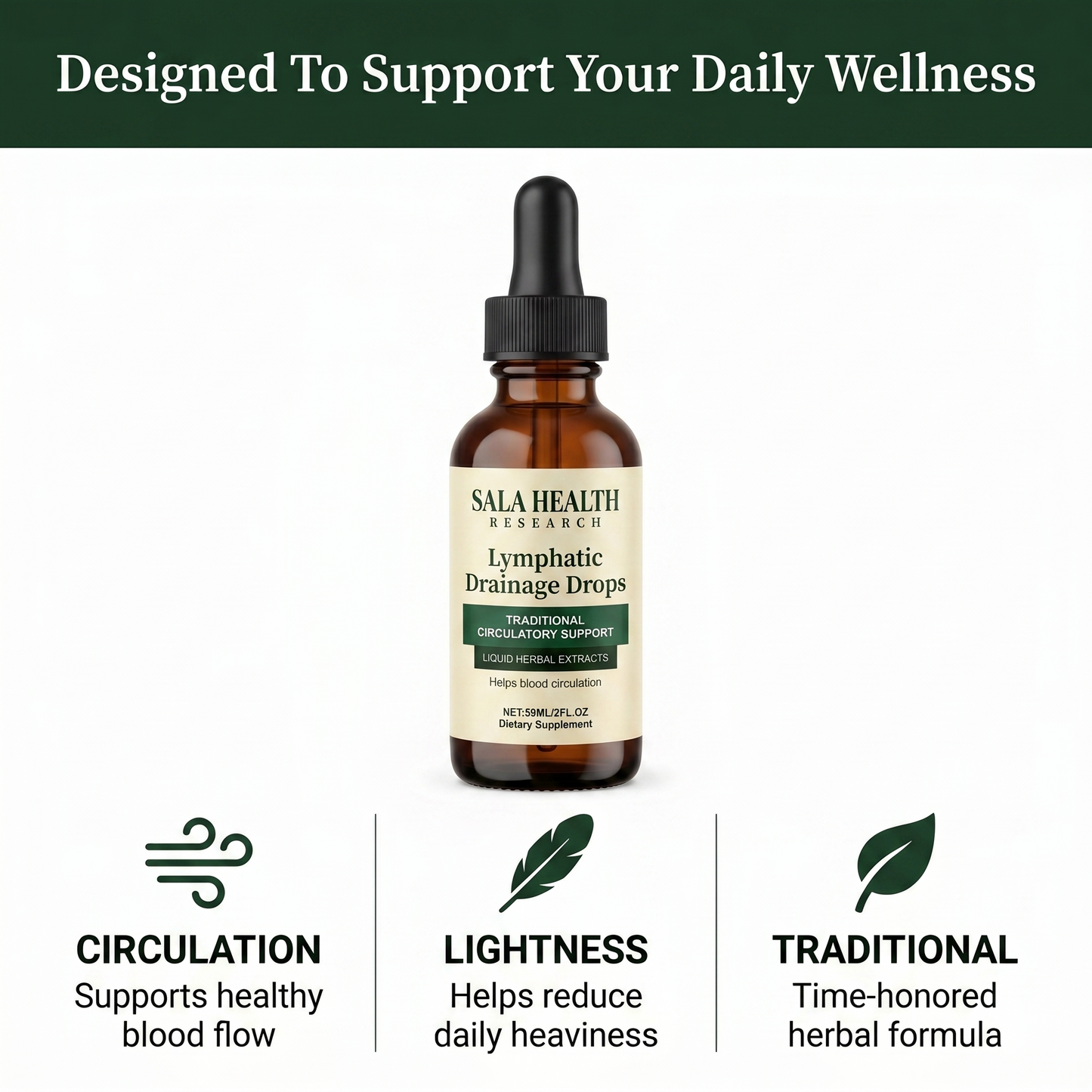New Maximum Potency Formula - Lymphatic Drainage Drops by Sala Health™